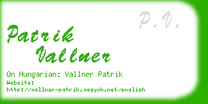 patrik vallner business card